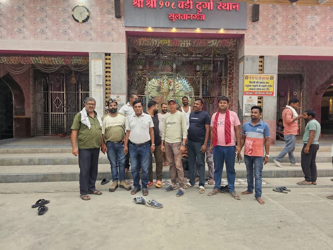 सुल्तानगंज NH-80 पर नाला निर्माण में भारी अनियमितता, स्थानीय नागरिकों ने जताया विरोध